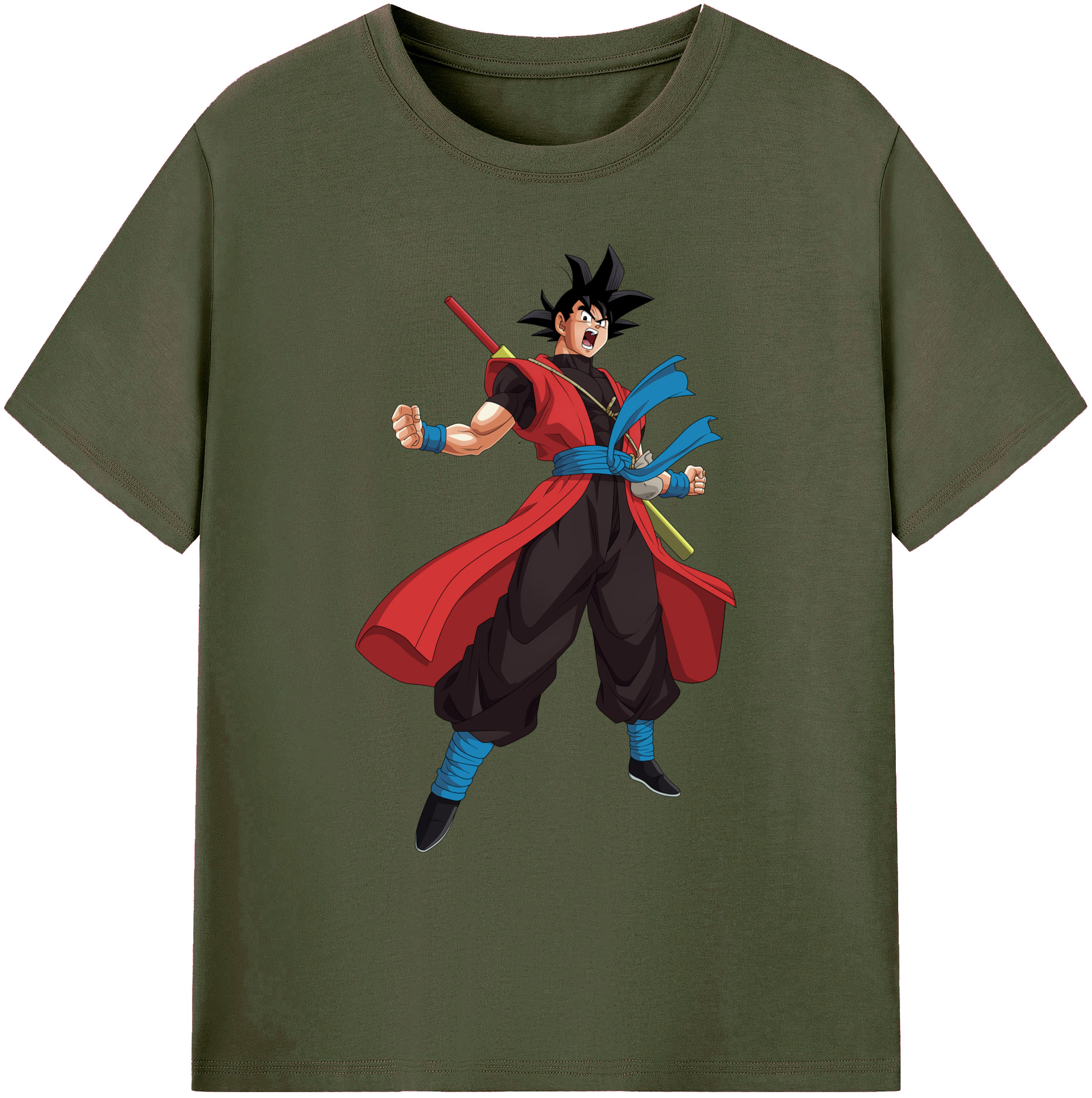 （画像用） ドラゴンボール 孫悟空（そん ごくう）Son Goku カカロット DRAGON BALL Kakarotto 綿100％ メンズ半袖Tシャツ｜肌触りやわらか＆通気性